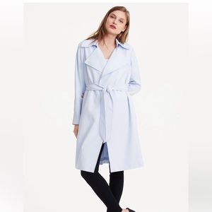 Club Monaco trench coat in light blue, size M